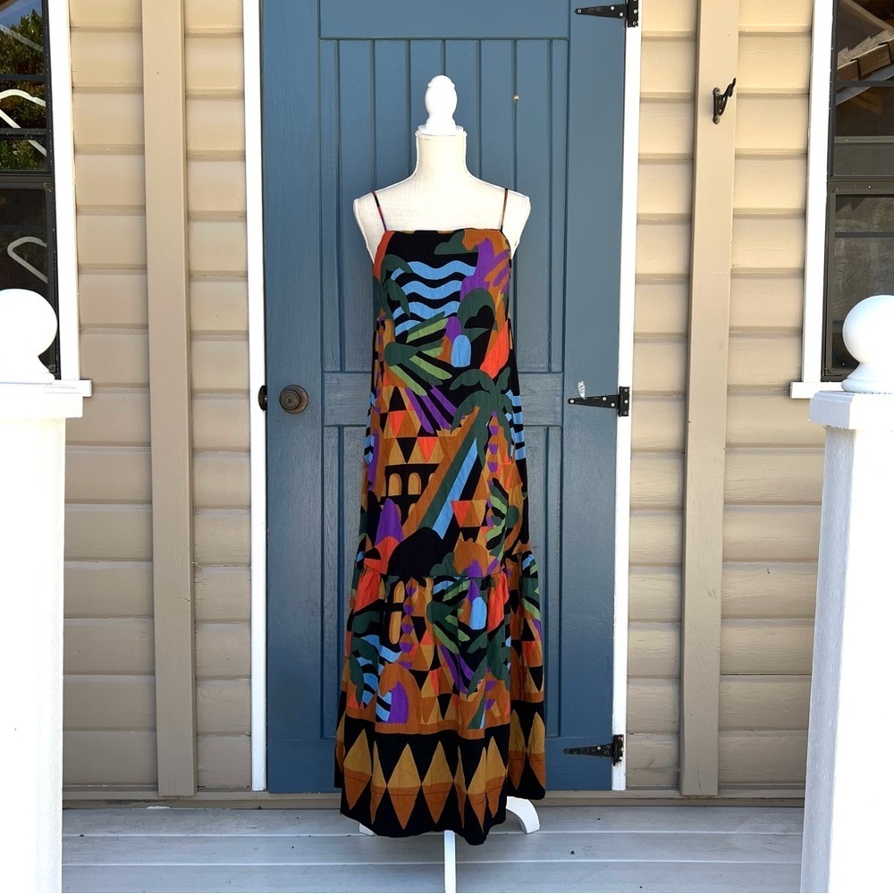 Farm Rio Multicolor Maxi Dress Women      Size XS